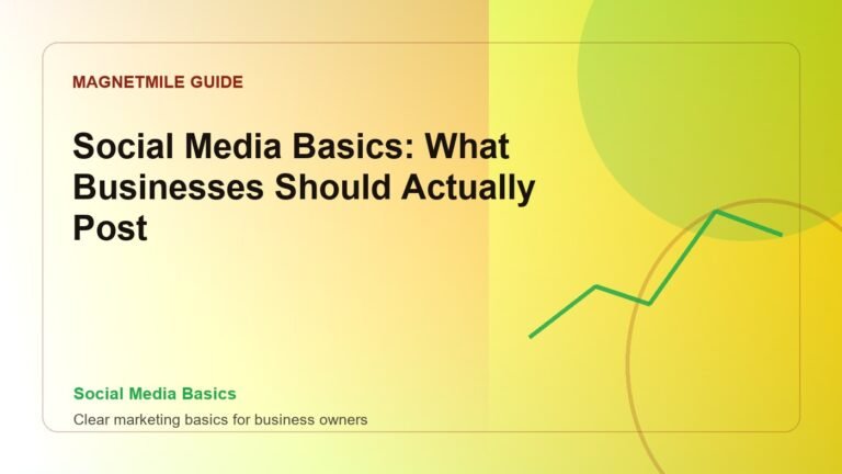 Social Media Basics: What Businesses Should Actually Post