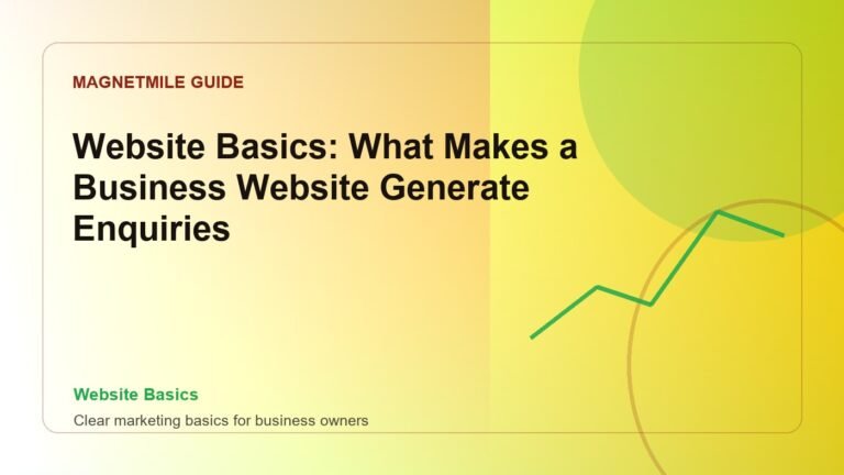 Website Basics: What Makes a Business Website Generate Enquiries
